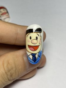 Paint the nails  캐릭터네일  nail vẽ hoạt hình Doraemon bằng gel  YouTube