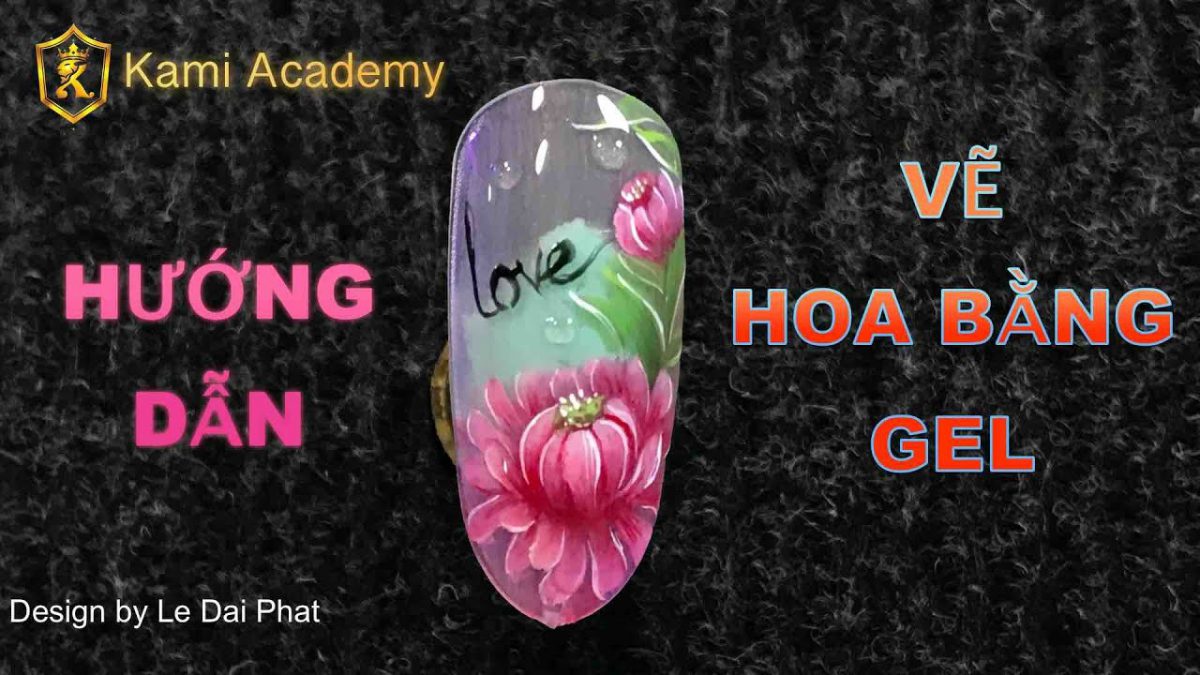 Học vẽ hoa bằng gel