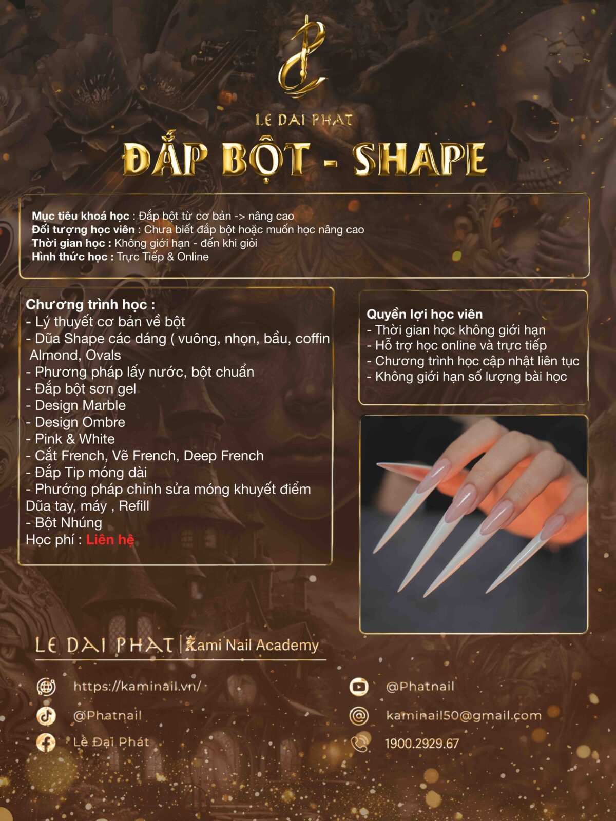 KHOÁ HỌC ĐẮP BỘT - DŨA SHAPE