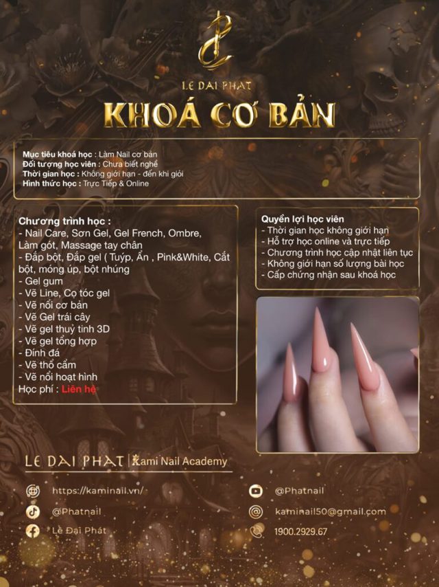 KHOÁ ĐÀO TẠO NAIL CƠ BẢN