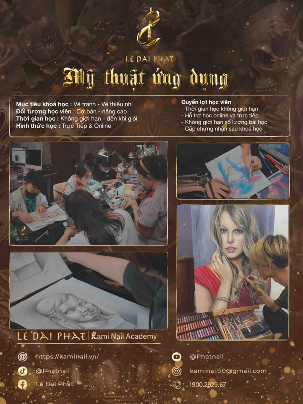 KHOÁ HỌC MỸ THUẬT ỨNG DỤNG – VẼ THIẾU NHI
