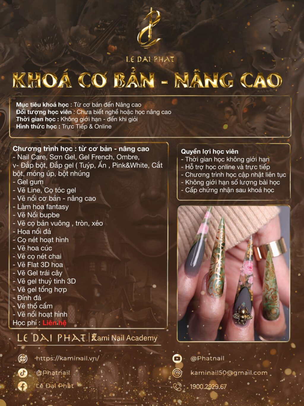 KHÓA ĐÀO TẠO NAIL SALON CƠ BẢN – NÂNG CAO