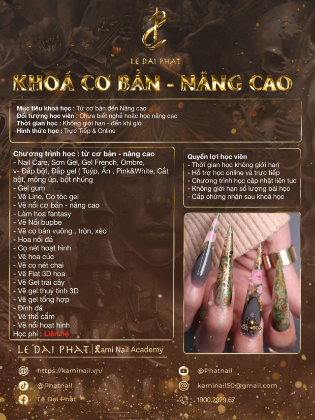 KHÓA ĐÀO TẠO NAIL SALON CƠ BẢN – NÂNG CAO