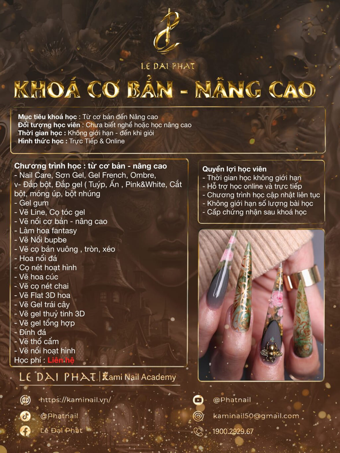 KHÓA ĐÀO TẠO NAIL SALON CƠ BẢN – NÂNG CAO